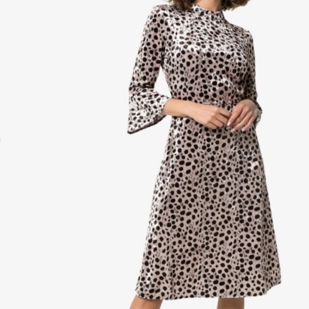 Hvn Tender Loving Care Ashley Leopard Printed Velvet Mini Dress 2 — image 2 of 7